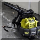 L05. Ryobi backpack blower. 